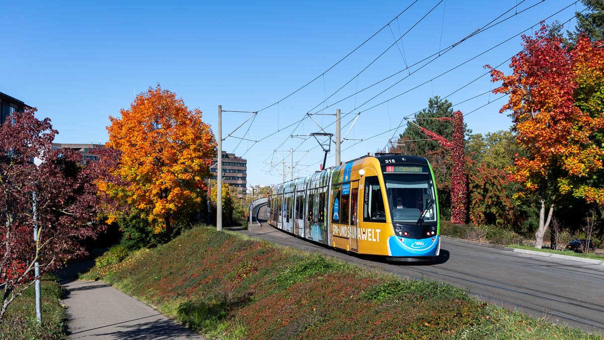 VAG 315 (Typ Urbos) Runzmattenweg, Freiburg i.Br.