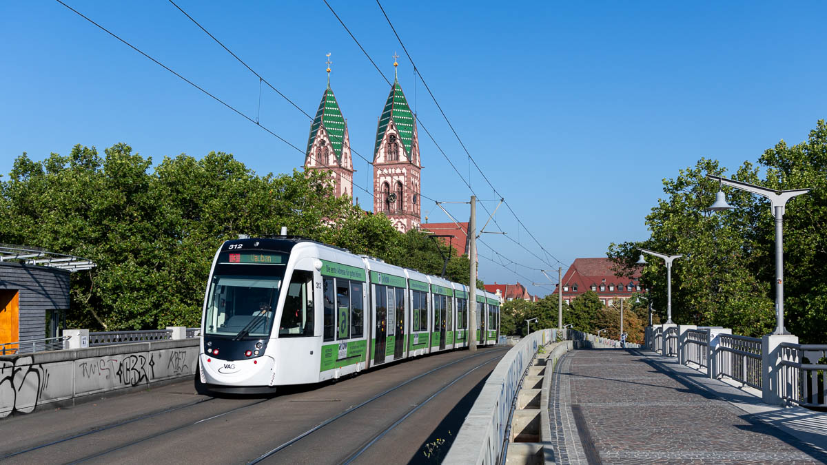 VAG 312 (Typ Urbos) Hauptbahnhof, Freiburg i.Br.