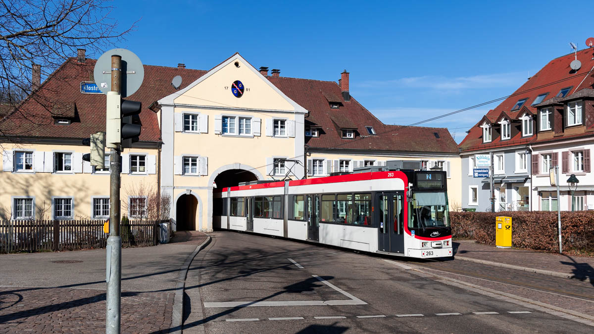 VAG 263 (Typ GT8Z) Klosterplatz, Freiburg i.Br.