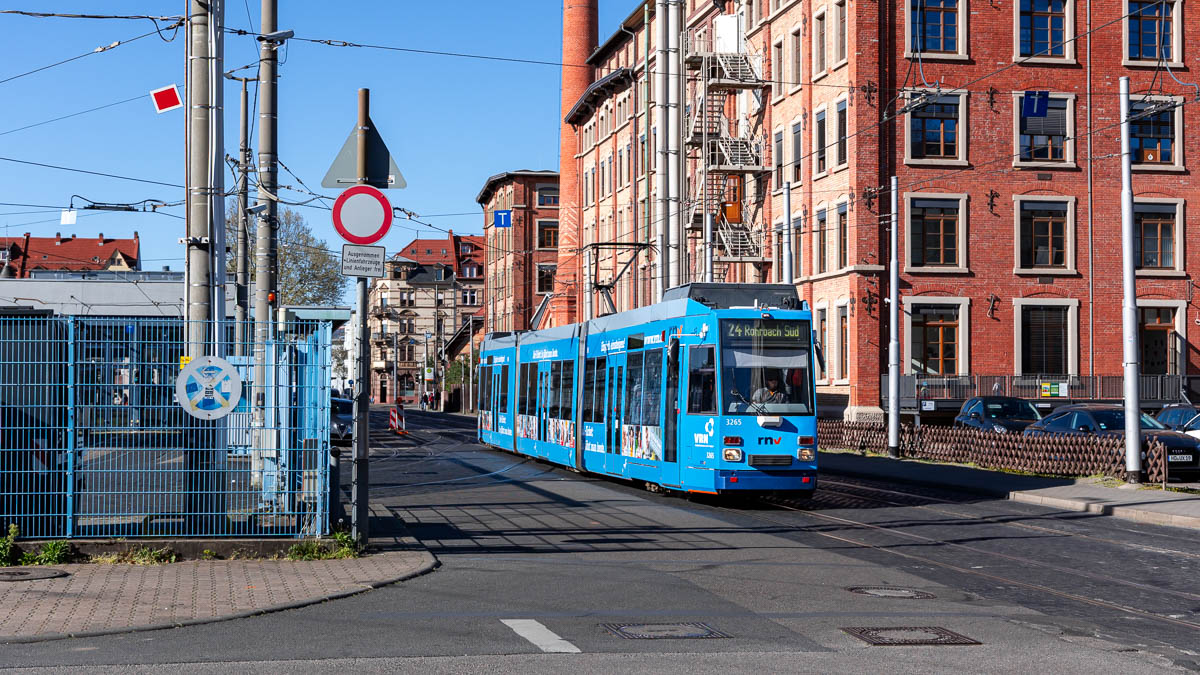 RNV 3265 (Typ MGT6D) Betriebshof, Heidelberg