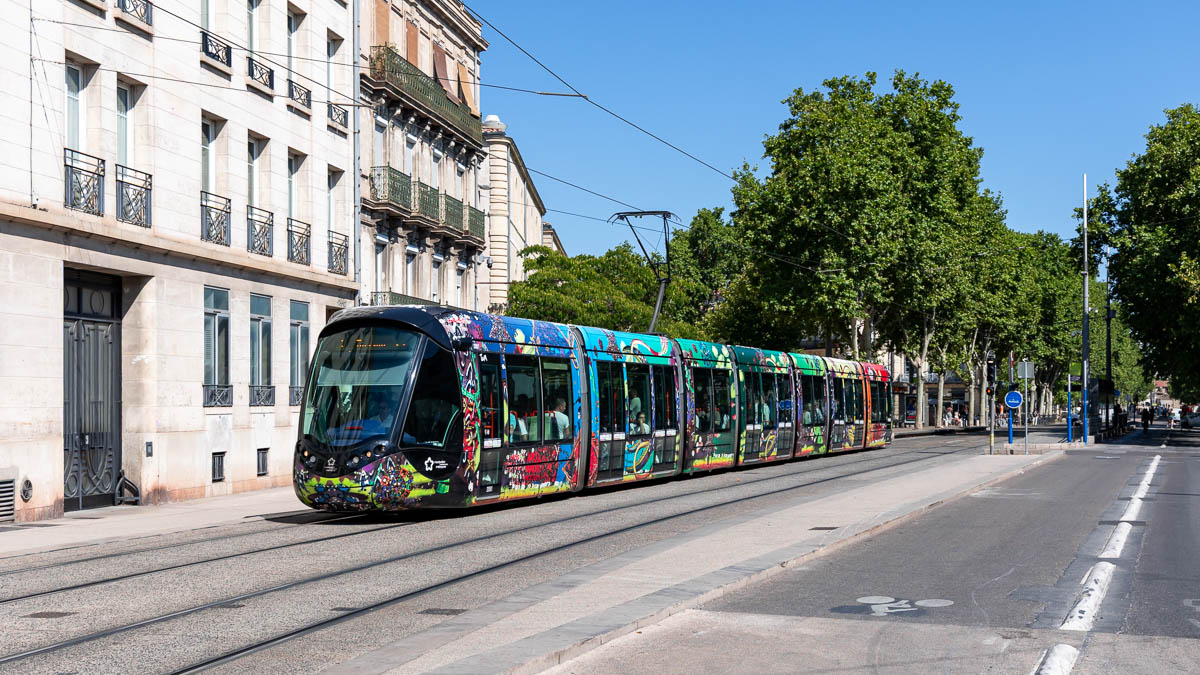 TaM 2081 (Typ Citadis) Plan Cabanes, Montpellier