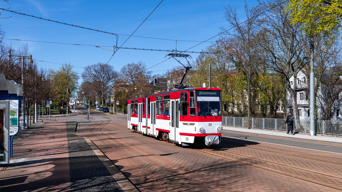 TWSB 315 (Typ KT4DC) Hauptbahnhof, Gotha