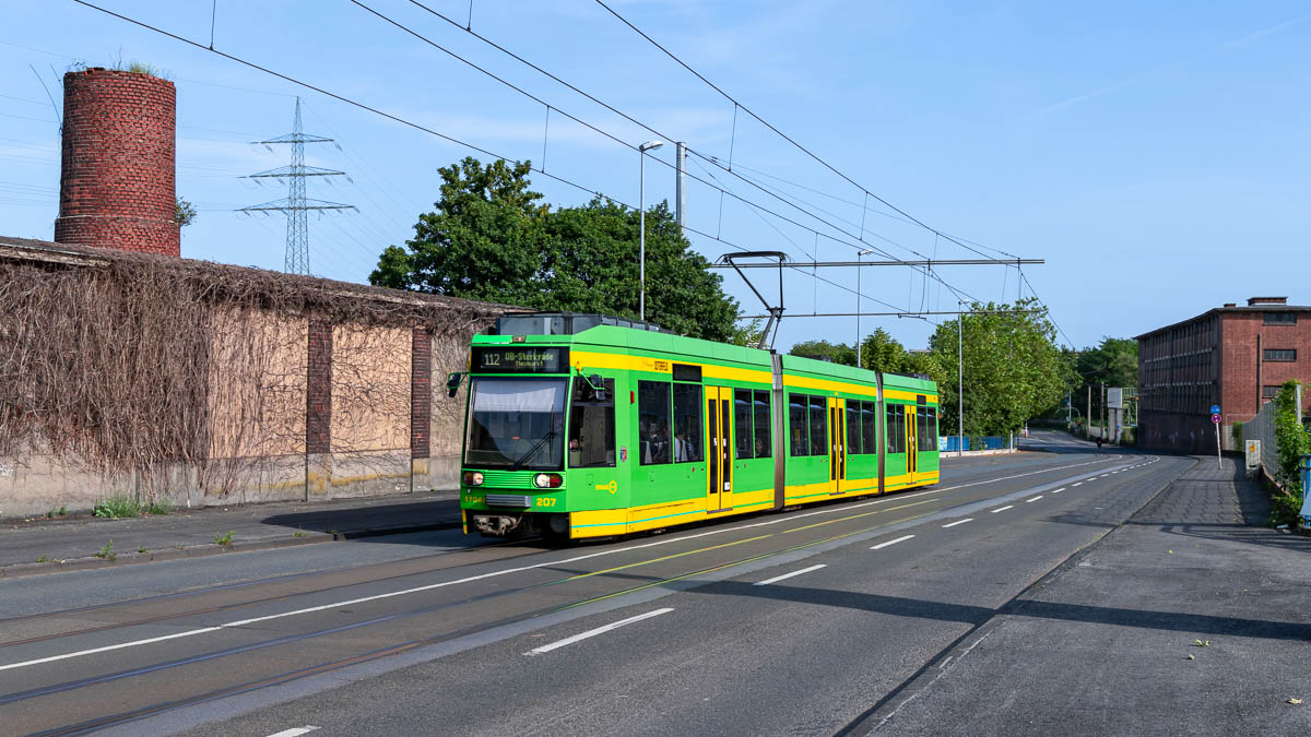 Straßenbahn Rhein-Ruhr: STOAG 207 in Mülheim a.d.R., Westbahnhof