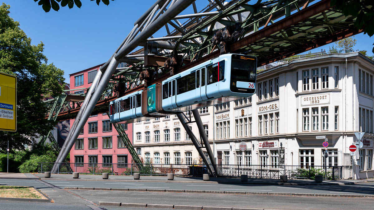 Schwebebahn Wuppertal: WSW 26 in Wuppertal, Kluse